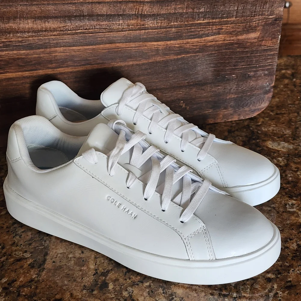 Cole Haan Women's Grand Crosscourt White Daily Low-Top Casual Sneakers Size 8.5 - Picture 7 of 9